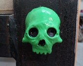 Green Skull Magnet