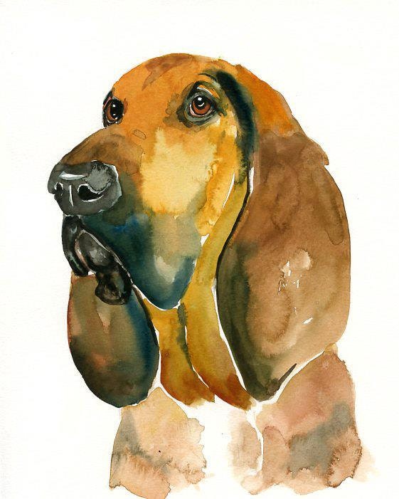 CUSTOM of your PET by DIMDI Original watercolor painting 8X10inch