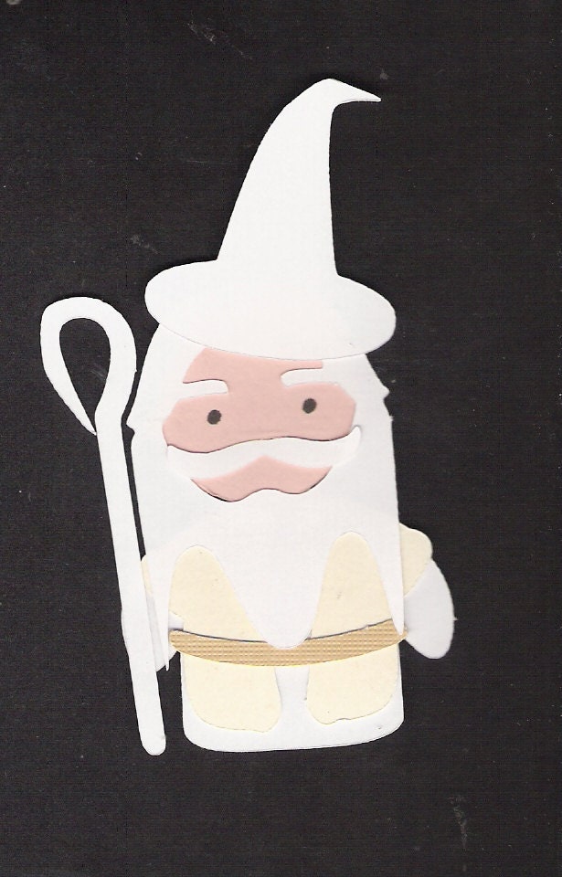 Gandalf the wizard in either grey or white