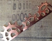 Copper Adhesive Die Cut Gears 22 inch strip