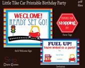 Car Little Tikes birthday party Printable Birthday Party - Instant Download Party Package