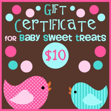 Gift Certificate 10.00 for Only 8.00 - SAVE 20%