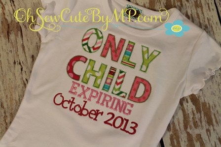 Only Child Applique shirt