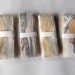 Marbled Silk Ribbon - yellow and gray