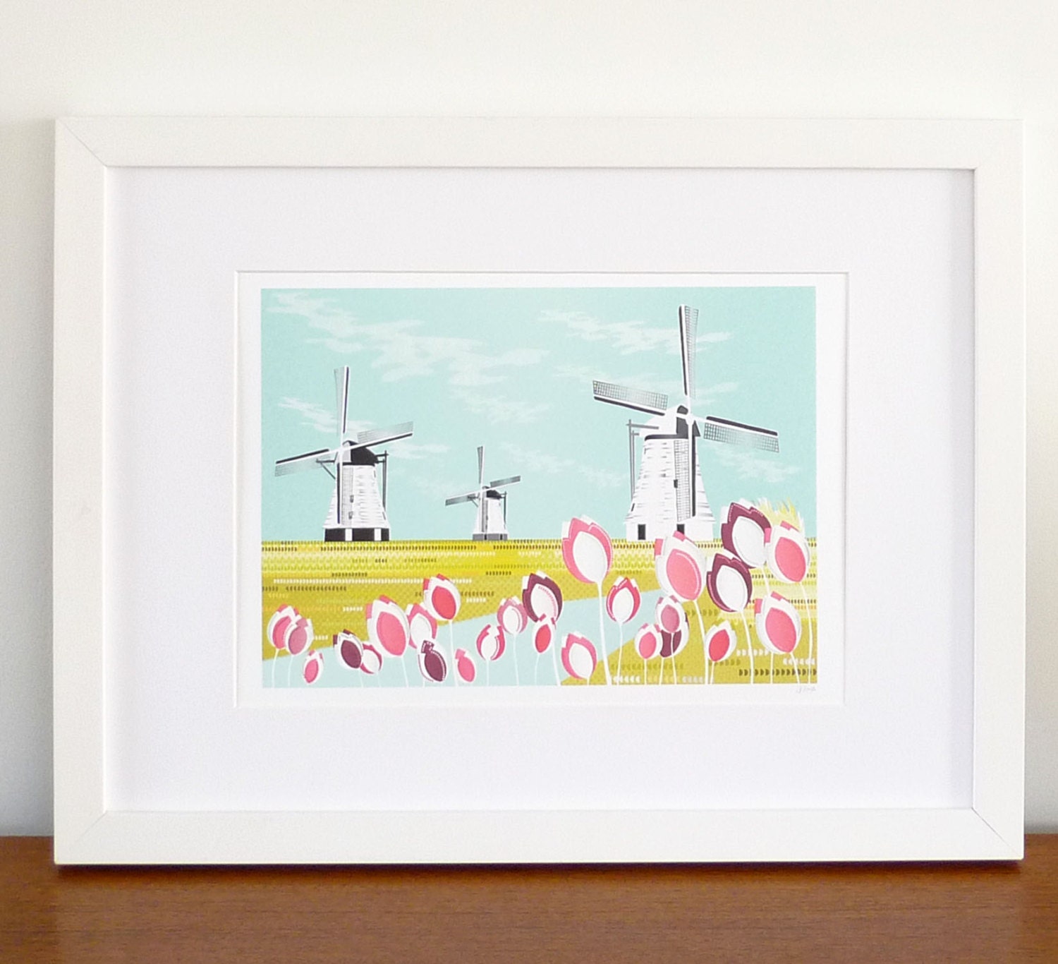 Windmills, Art Print