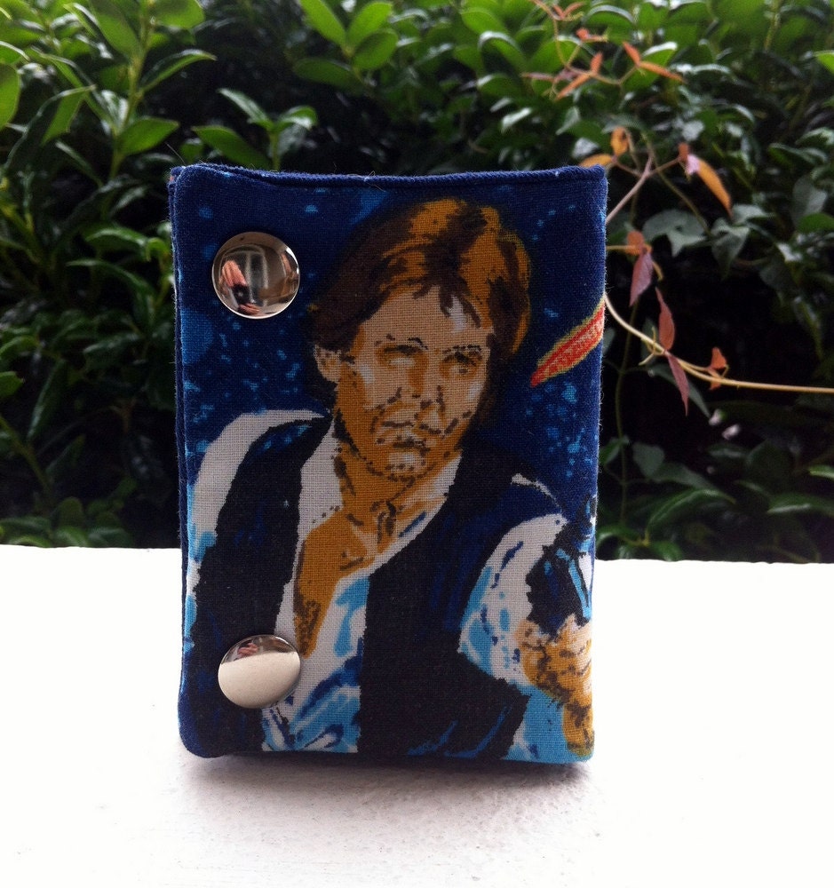 Star Wars Han Solo 3 Fold Chain Wallet Upcycled