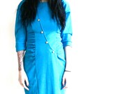 15 Dollar Spring Sale 1980s Vintage Bodycon Byer Too Babe Dress SIze medium/large