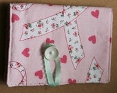Business Card Wallet Hope and Love Pink
