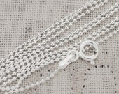 Sterling Silver Chain Upgrade to Bead Chain 18"