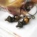 Tiger Eye Quartz Chalcedony, Antique Bronze, Dangle Earrings, Semi Precious Stones, Brown, Handmade Ear Wires, Womens Accessories