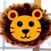 Lion pom pom kit king of the jungle safari noahs ark carnival circus baby shower first birthday party decoration