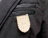 Mens Leather Accessory Fathers Day Lapel Pin