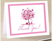 Delightful Beautiful Tree Motif Note Card - Thank You Card or Message of Appreciation