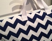 18x22  Sweet Bobbins Wet Bags - Chevrons - SEAM SEALED - Snap Strap - Pick your color
