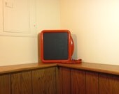 Vintage ATT Orange Chalk Board Phone Modern by Domus Modern on Etsy