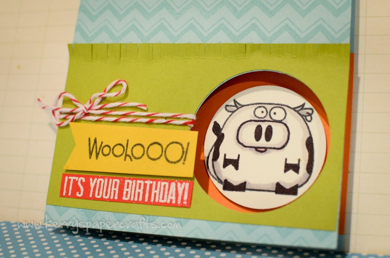 FUN Cow Birthday Greeting Card