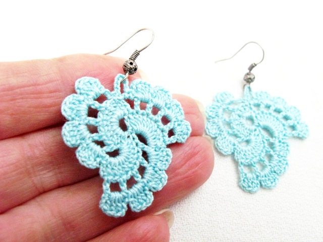 PDF Tutorial Crochet Pattern...Dangle Earrings -20