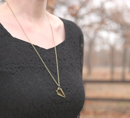 Paper Plane Necklace // Airplane Necklace // Bridesmaid Gifts // Flight Gift // Vintage Wedding