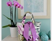 PDF Reversible Contrast Tied Tote Bag