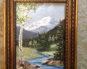 Colorado's Mt Chapin signed oil vintage
