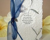 Thank You Card with Keepsake Rose Charm