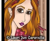 Scorpio Steampunk Gal (Zodiac) Sienna Stardust (TM) by Lauri Jon Stardust Steampunk (TM) 8x10 Print
