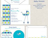 Custom order for Kacey - Preppy Argyle Baby Shower Il_170x135