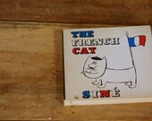 The French Cat by Sine 1958 / Illustrated Cartoon