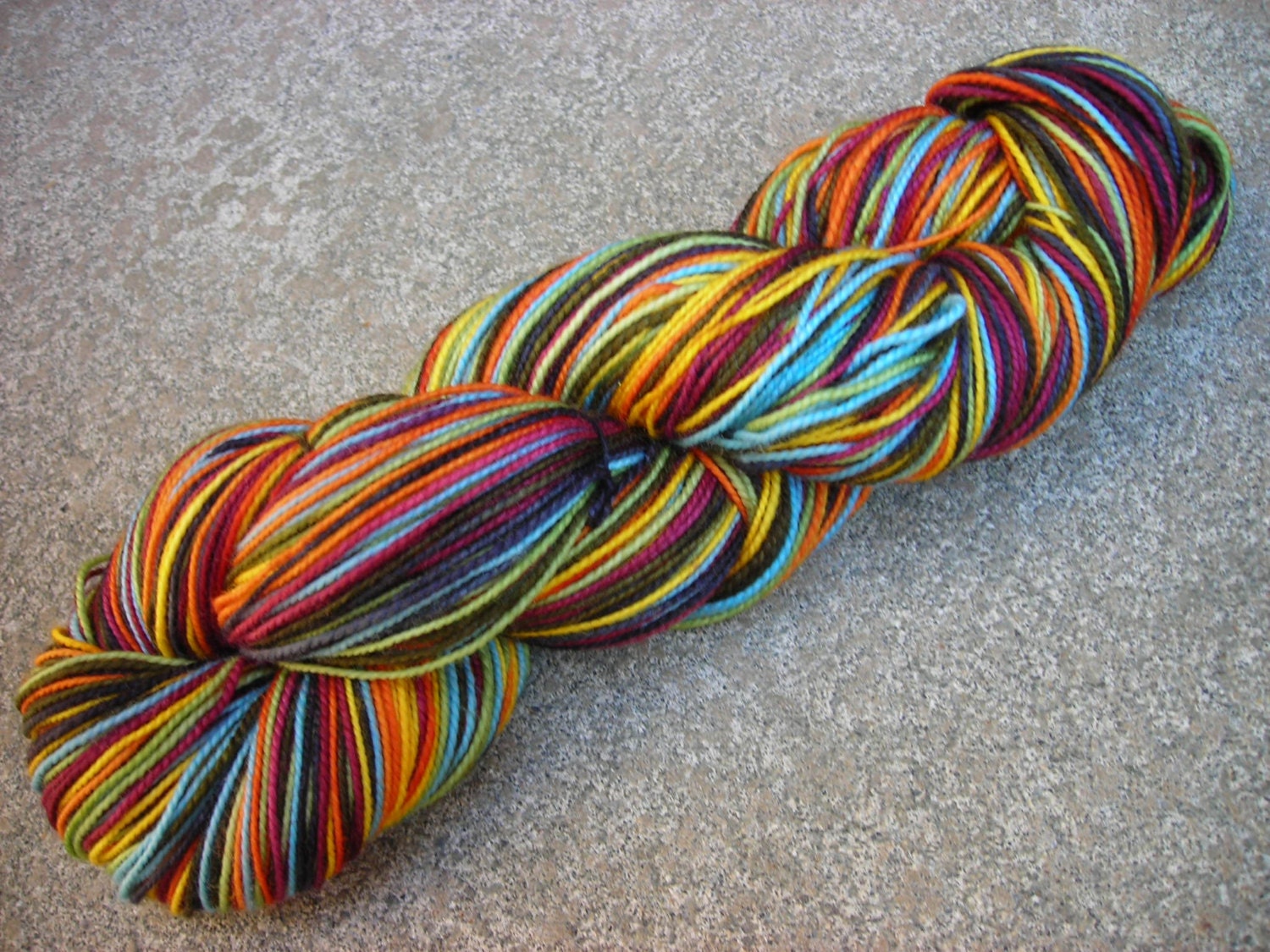 Russian Fairy Tale Self-striping Superwash Merino and Nylon Blend Sock Yarn