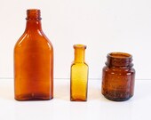 Vintage Brown Medicine Bottles
