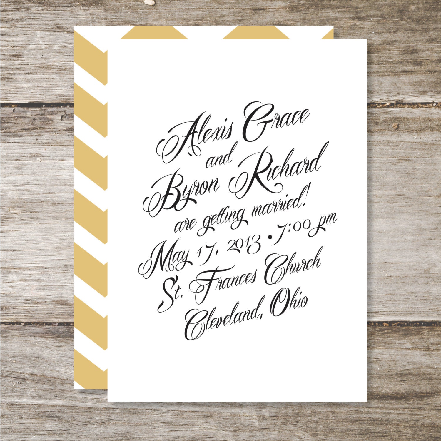 Chevron Elegance Wedding Suite - Deposit Only