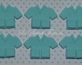 Fondant edible cupcake toppers - Nurse Doctor Shirt
