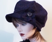 Blue Newsboy Hat