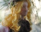Needle felted Waldorf Love Forest Maiden- soft sculpture -needle felt by Daria Lvovsky-READY to ship