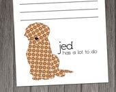 Labradoodle Personalized Notepads -- To Dog List Custom Breed