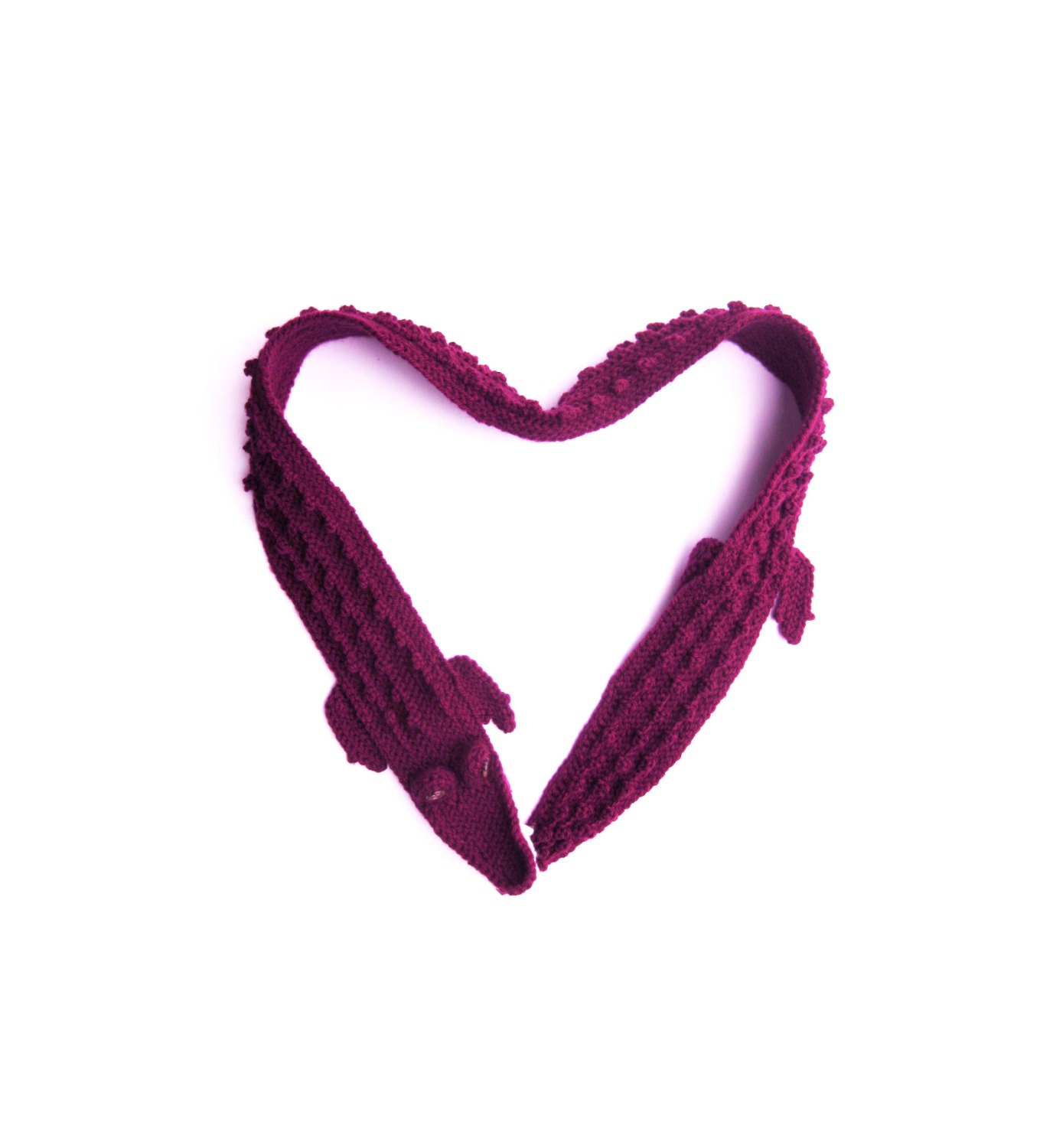 Alligator Scarf - Purple Magenta - Mens Womens Kids - READY TO SHIP