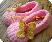Bubble Butterfly Baby Booties