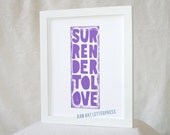Wedding, Wall Art, Inspriartional, love quote, Raw Art Letterpress Original, Colette, Anniversary, Recovery,