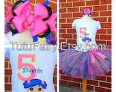 Lala Loopsy Tutu Set. Personalized Shirt, Tutu Skirt, and Hair Bow