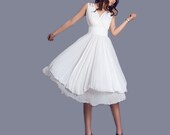 White wedding prom dress (0099)