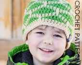 CROCHET HAT PATTERN Kid's Shell Shock Beanie