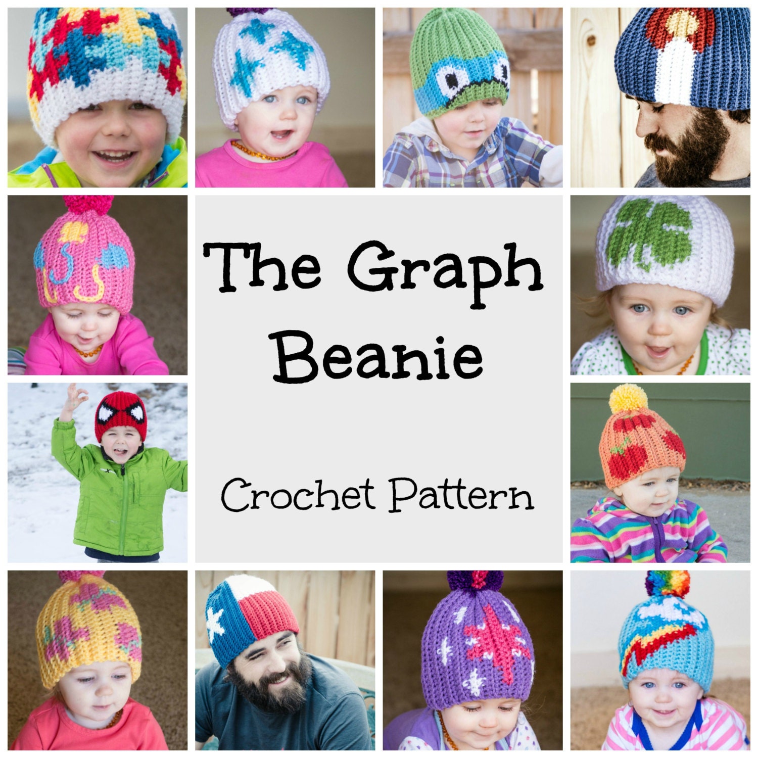 CROCHET HAT PATTERN The Graph Beanie - Base Hat Pattern & Tutorial