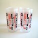 Hand Painted Atomic Design Frosted Glass Tumblers