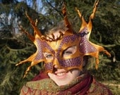 Gold and Purple Dragon Mask