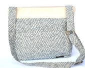 Camera Bag, DSLR purse and Photographers slr camera bag, Denim Blue and Natural Linen by Darby Mack