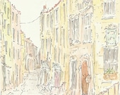 St Ives, Cornwall, England - Original Watercolor Painting