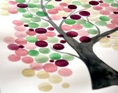 Custom Wedding Guest Book Tree Extra Large - wedding anniversary, bridal shower love birds - Guest book alternative
