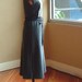 Size Extra Small- Jersey Dress Grey Cotton with white square, modern minimalist