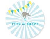 Circus / Carnival / Labels / Birthday Party Stickers / Thank you / Baby shower / Address Label