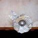 Book Lover's Brooch, Recycled books, Paper Rose, Unique Wedding Corsage, Cream Beige